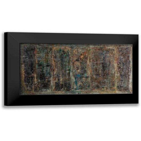 Gutierrez, Hilario 24x14 Black Modern Framed Museum Art Print Titled - Thunder Rock
