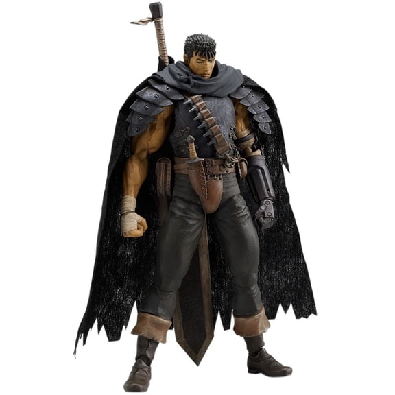 Guts Black Swordsman Figma Action Figure - Poseable Berserk PVC Collectible Model for Fans