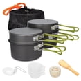 thumbnail image 1 of Gutsdoor Camping Cookware Set Camping Gear Campfire Utensils Non-Stick Cooking Equipment Lightweight Stackable Pot Pan Bowls with Storage Bag for Outdoor Hiking, 1 of 8