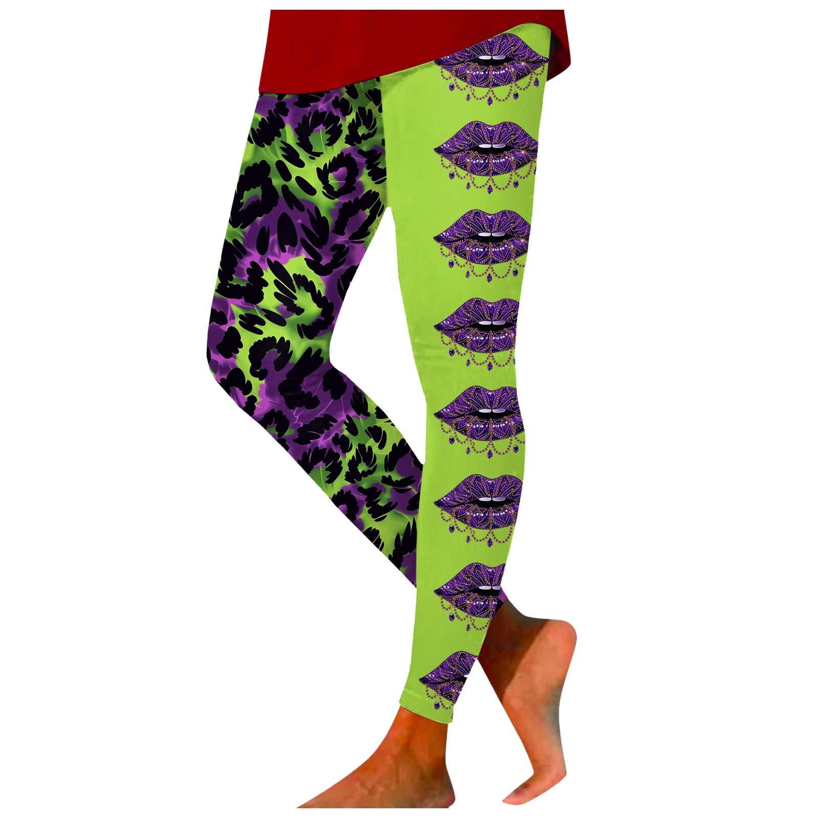 Guttear 2025 Trendy Mardi Gras Outfit for Women Color Block Soft