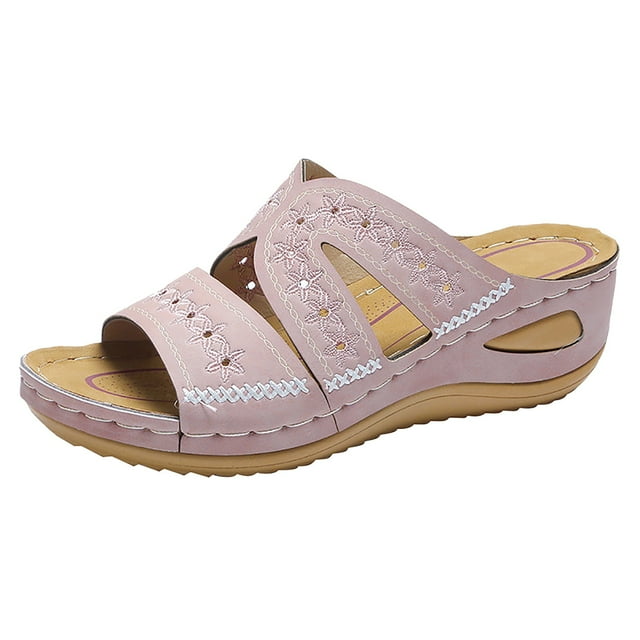 Guttear Keen Sandals for Women Comfortable and Non Slip Beach Slides Open Toe Ankle Strap Slingback Shoes