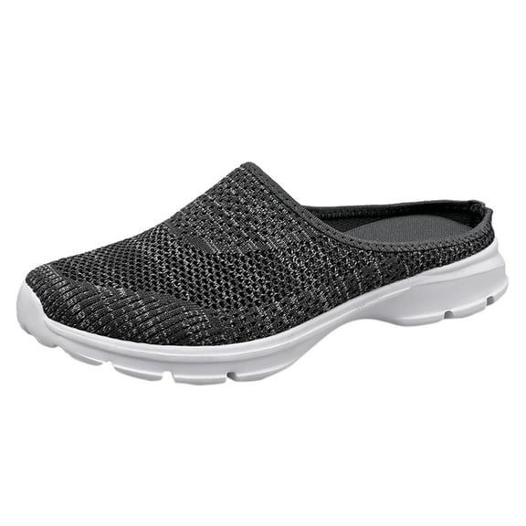 Guttear Mules for Woman Sneakers with Arch Support, Slip On Womens Walking Shoes for Plantar Fasciitis, Open Back Orthopedic Clogs