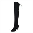 thumbnail image 1 of YLYL Over the Knee Boots for Women Heel Boots for Women Women Winter Long Tall Boots Comfortable Square Heels Shoes, 1 of 9
