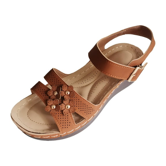 Guttear Sandals Women Beach Vacation Casual Camping Sandals Fashion Sandal, Ultra Soft Cushion Footbed