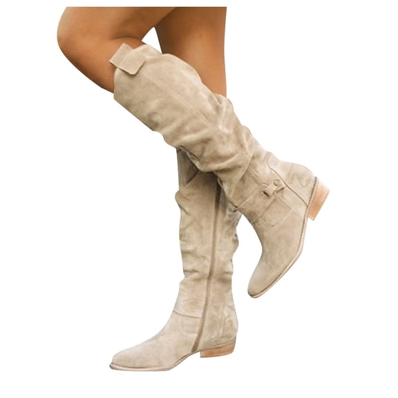 YLYL Women's Ankle Boot Casual Short Boots Arch Support Stuff Snip Toe Boots