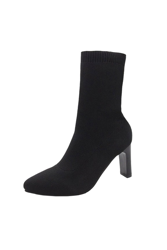 Women's Ankle Boot Snip Toe Casual Boots Mid Heel Cowgirl Cowboy Western Boots