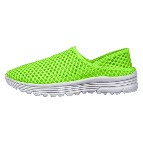 Guttear Women's Knitting Platform Orthopedic Clogs Mules Slip On Arch Support Wedge Sneakers Summer Outdoor Non-Slip Slipper Walking Shoes for Daily Work