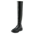 thumbnail image 1 of YLYL Women's Platform Over the Knee Boots Lug Sole Round Toe Thigh High Long Chunky Block Heels Fall Boots, 1 of 9
