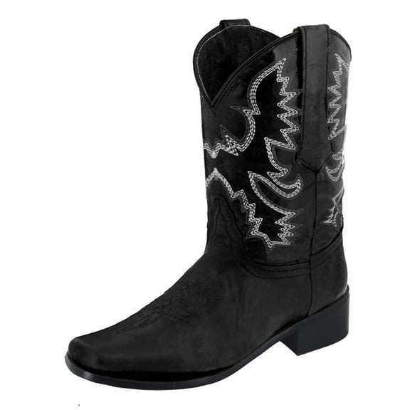 Guttear Women’s Western Cowboy Boots – Embroidered Mid Heel Ankle Boots for Stylish & Versatile Wear