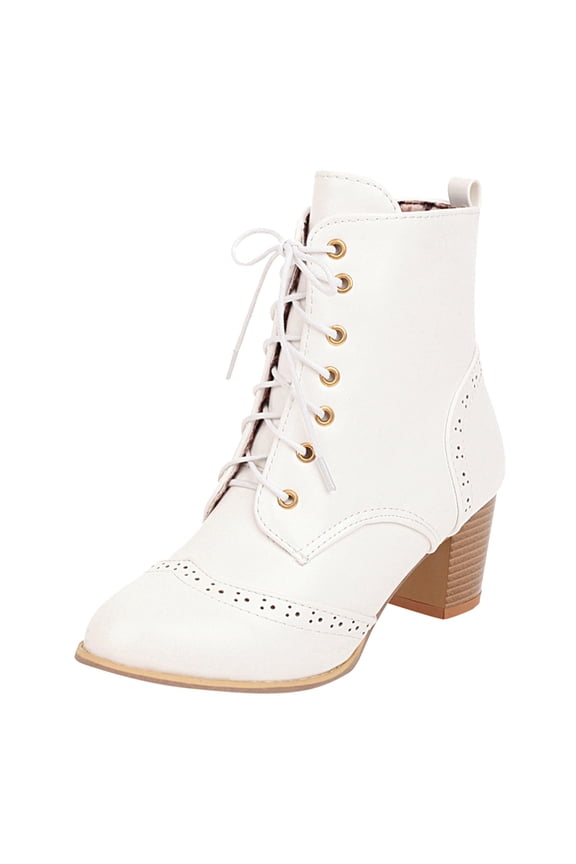 Women's Western Cowboy Boots Fashion Block Heel Pointed Toe Booties