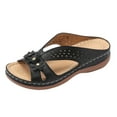 thumbnail image 1 of Guttear Womens Sandals Fashion Slides Slippers for Summer Casual Platform Slip on Open Toe Sandals, 1 of 8