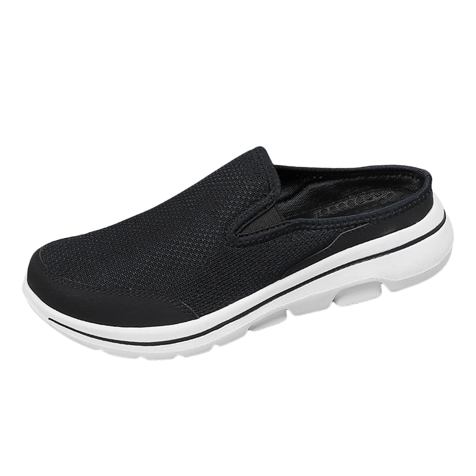 Guttear Womens Slip on Shoes Comfort Slip-Ons Flat Work Shoes Casual ...