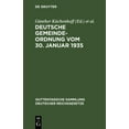 thumbnail image 1 of Guttentagsche Sammlung Deutscher Reichsg Deutsche Gemeindeordnung Vom 30. Januar 1935: Nebst Amtlicher Begründung, Book 194, (Hardcover), 1 of 1