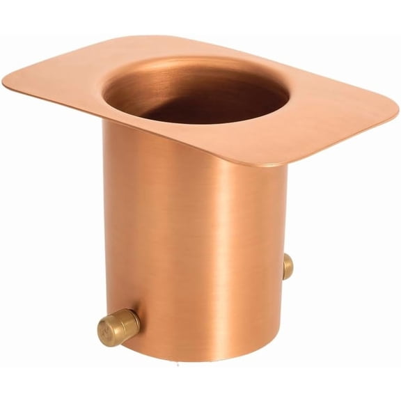 Gutter Adapter Standard Adapter with Brass Bolt for Chain Installation, Pure Copper Rain Chains for Gutters Mount, Rust-Resistant Drainage Mount for Roof Downspout Chain