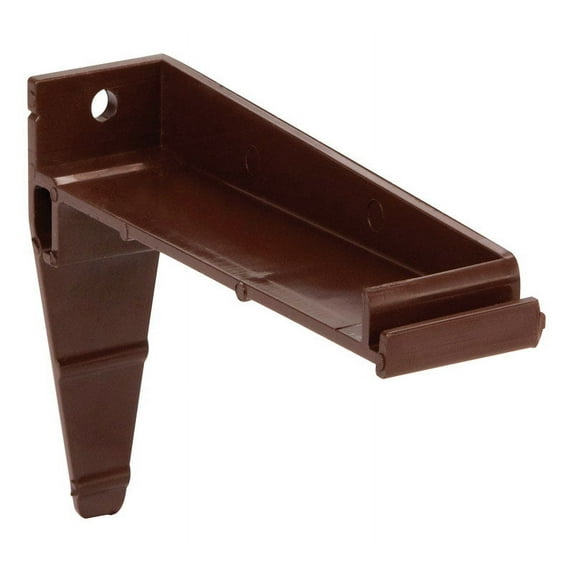 Genova Gutter Bracket 3.1" L X 1.1" W X 4.9" H Vinyl Repla K Brown