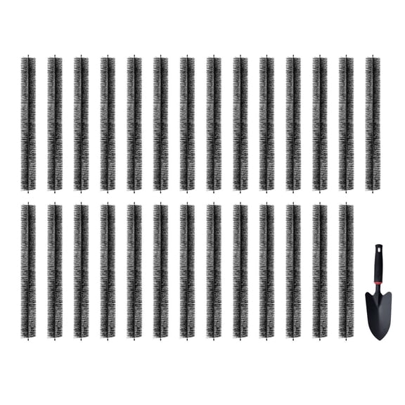 Gutter Brush 27 Pack 80 Feet Total Length 4.33 Inch Diameter Ground Level Gutter Cleaning Tool Leaf Guard for 5 Inch Gutters Easily Clear Roof Leaves and Debris