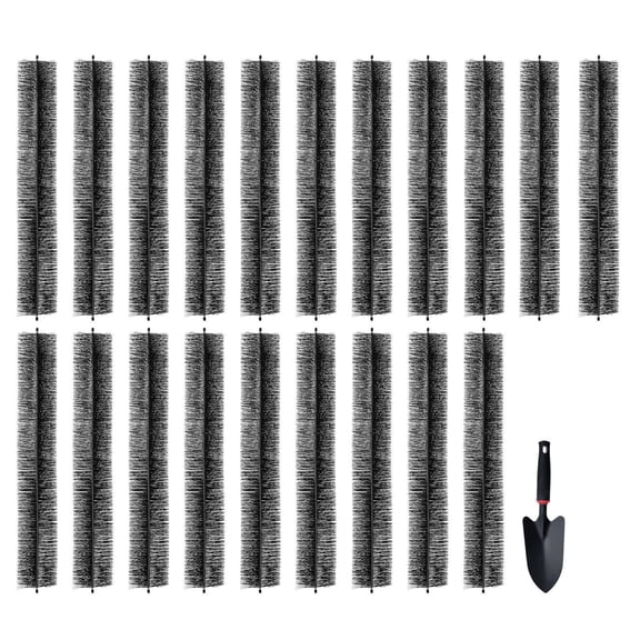 Gutter Brush 60 Feet Length 5.25 Inch Diameter Gutter Cleaning Tool Leaf Guard for 5 Inch Gutters Clear Roof Leaves Debris 20 Pack