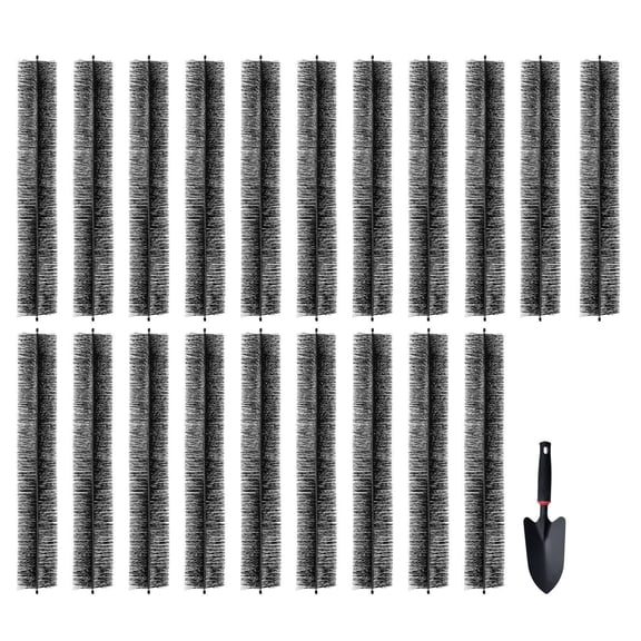 Gutter Brush, 60 Feet Total Length 5.25 inch Diameter Gutter Cleaning Tools, Ground-Level Gutter Brush Leaf Guard for 5 Inch Gutters, Easily Clear roof Leaves and Debris, 20 Pack