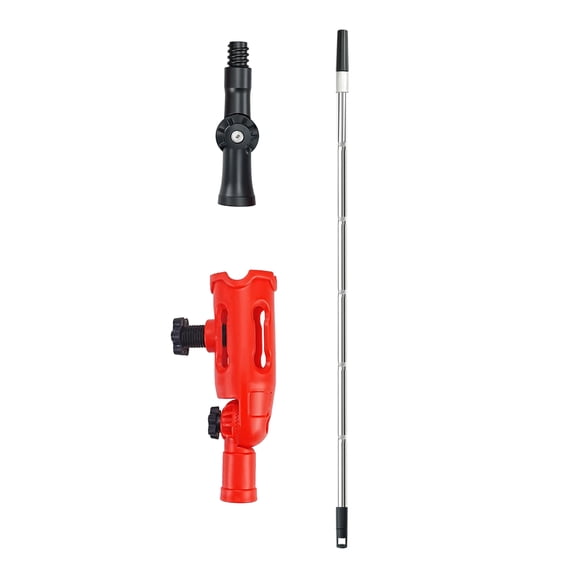 Gutter Cleaner Kits 1.7M Poles With Interchangeable Head Plastic Metal Construction For Leaves Debris Clearance