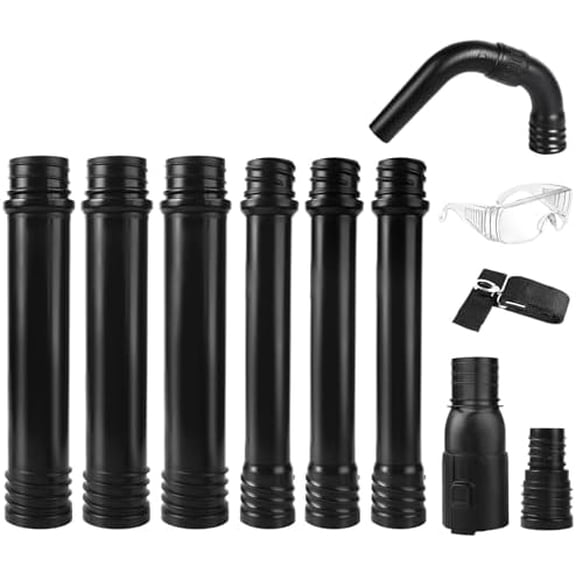 Gutter Cleaning Kit - 9.25 ft Safe, with 360 Adjustable Nozzle, Ground-Level Leaf Blower Gutter Attachment Compatible with EGO 530CFM / 580CFM / 575CFM / 650CFM/ 615CFM/LBX6000 Leaf Blowers