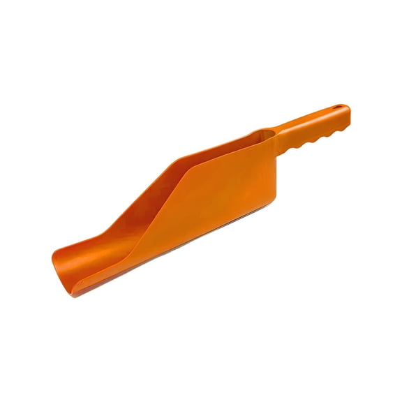 Gutter Cleaning Scoop, Deep Curved Gutter Shovel, Ergonomic Handle Debris Remover, Durable Cleaning Tool to Clear Leaves and Dirt for Most Rain Gutter Systems,Orange