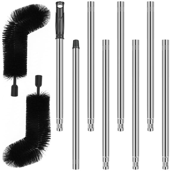 Gutter Cleaning Tool Practical Gutter Cleaning Brush with 10.5Ft Removable Pole Efficient Cleaning Gutter Guard Cleaner Tool Hangable Gutter Cleaner Tool for Cleaning Leaves Debris Window