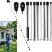 Zeokiar Gutter Cleaning Tools  10.5 Feet Gutter Cleaning Tools from The Ground, Adjustable Gutter Cleaner and Brush to Easily Remove Leaves and Debris from gutters