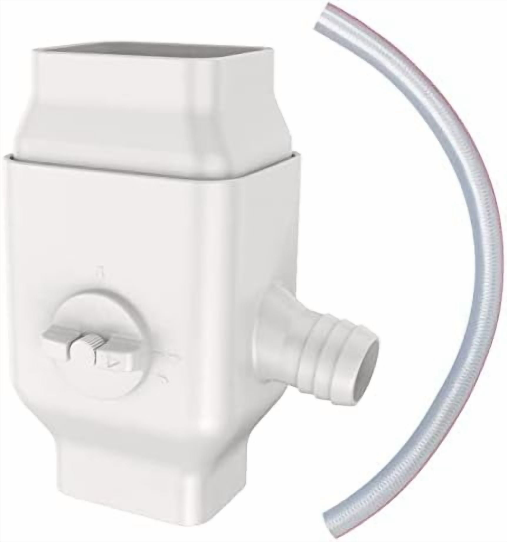 Gutter Downspout Diverter Fits for 2"x3" Standard Downspout, Rainwater Collection System with Adjustable Valve, Rainwater Diverter to Direct Water into Rain Barrel, 4ft. 1-1/4” Hose$$Garden & Patio