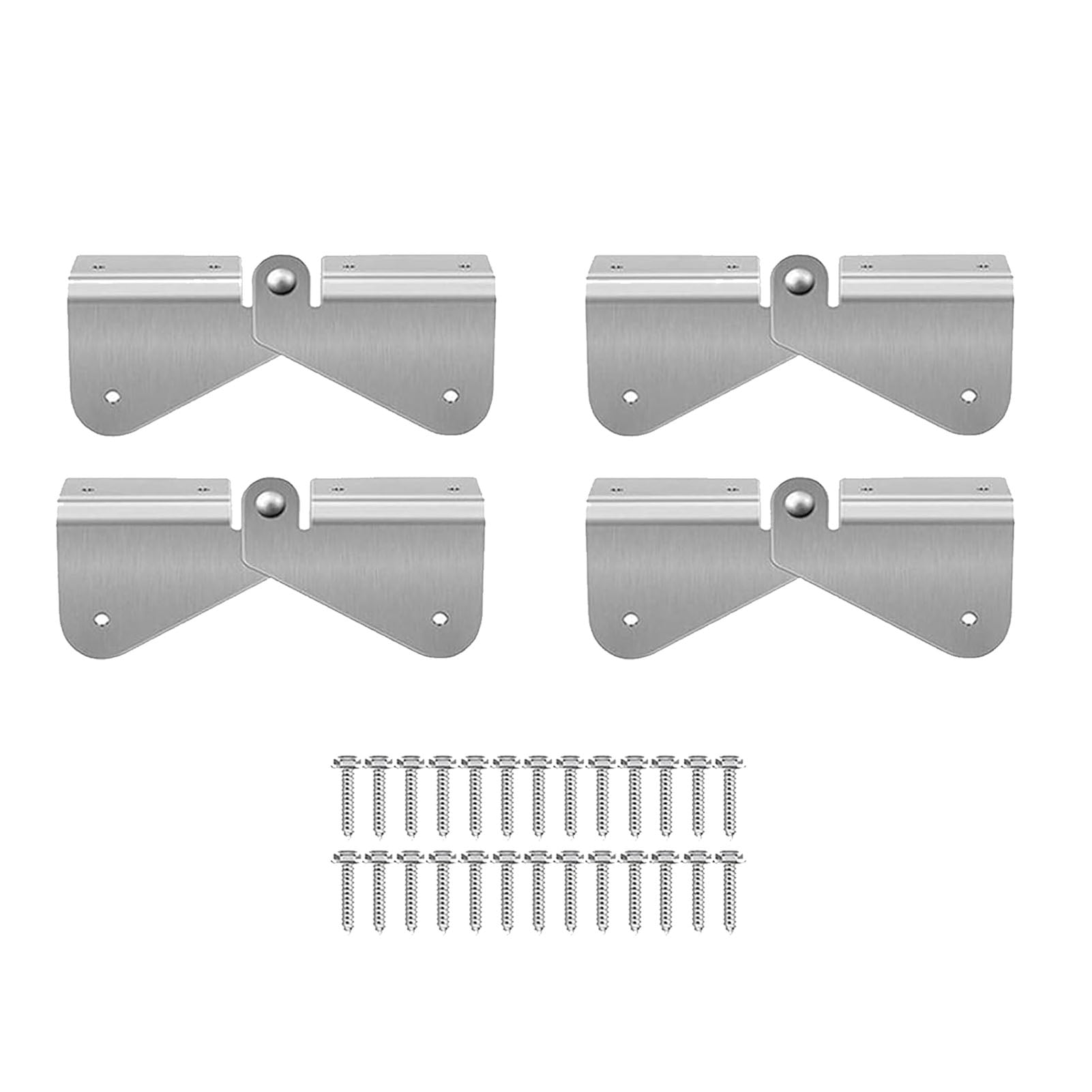 Gutter Downspout Extension Hinge Stainless,4 Sets Steel Flip Up Hinge