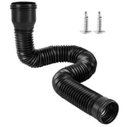 Gutter Downspout Extensions, Upgraded 12x12in Catch Basin Low Profile Downspout Extender | No Deep Dig French Drain, Flexible Pipe Extension to 8.2ft, Protect House Foundation.
