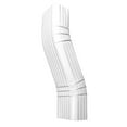 Gutter Downspout OFFSET White (Gloss) Aluminum gutter downspout elbow