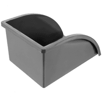 Gutter Ground Splash Guard Water Dustpan Rain Collection System Pvc Downspout Block Bathtub Tray (Grey,26x17.5cm)
