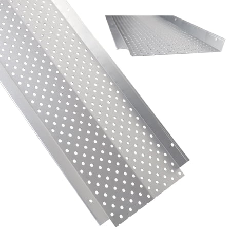 Gutter Guard,5" Aluminum Leaf Filter Gutter Cover,25 PCS Total Length 100FT,Raptor Gutter Guards,Easy DIY Leaf Guards for Gutters Fits Any Roof or Gutter Type