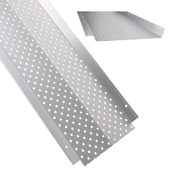 Gutter Guard,6" Aluminum Leaf Filter Gutter Cover,50 PCS Total Length 200FT,Raptor Gutter Guards,Easy DIY Leaf Guards for Gutters Fits Any Roof or Gutter Type