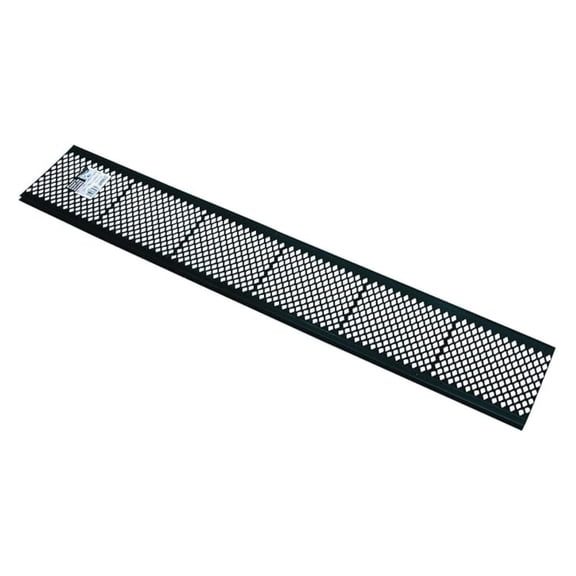 Gutter Guard 6" x 36" (50 Pack) - Plastic Gutter Guards for Home - Black Gutter Protection System - Installs Under Shingles - Debris Shield