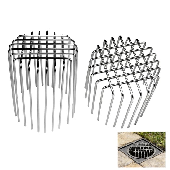 LOVEERCT 304 Stainless Steel Adjustable Drain Catcher, 2 Pack, 4.73 inch Height, Fits 2.9-3.9 inch Pipes