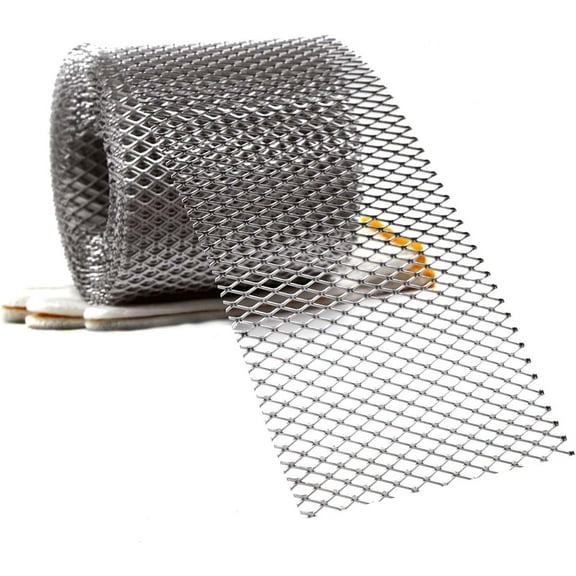 Gutter Guard, Leaf Filter Gutter Covers, Aluminum Screen Roll 6 Inch X 21 Feet for DIY Gutter Filter, Gutter Downspout Covers, Rain Gutter Leaf Guard, Leaf Filter Gutter Protection