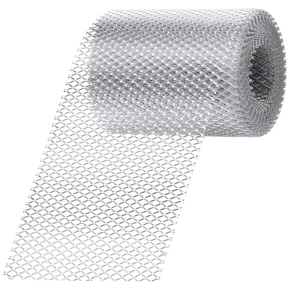 Gutter Guard Mesh 5 Inch x 19.68 Feet Aluminum Gutter Guard from Leaves Gutter Covers Screen Leaf Gutter Guard Protection for DIY Cutting Leaf Rain Gutter Guards, Silver