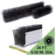 GutterBrush 7-Inch Commercial Gutter Guard   Gutter Clog Protection, 36 Ft.