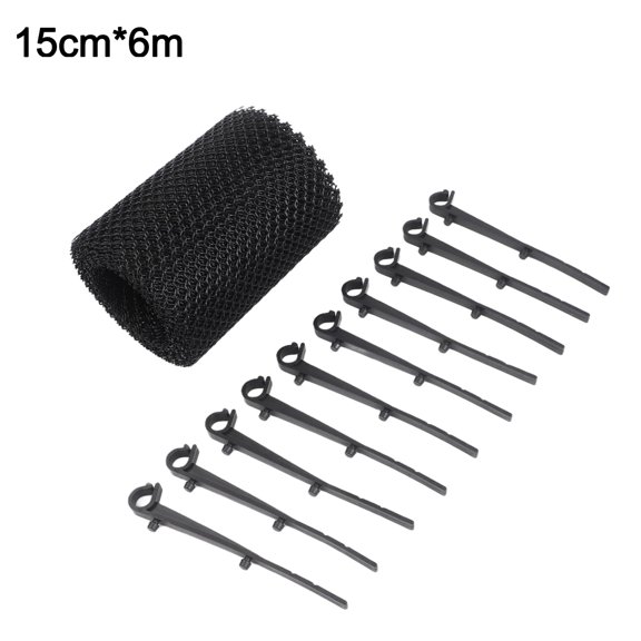 Gutter Guards Mesh Plastic Leaf Branch Filter with Clips for Smooth Water Flow