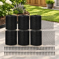 Rooftop Gutter Color Gutter Guards Roll Black Plastic Mesh 6 Pack 5'' x 20' for Roof Gutter ...