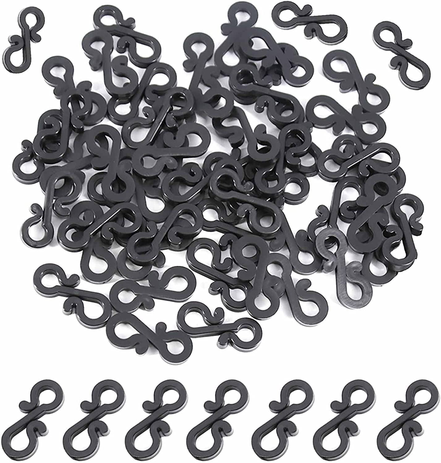 Gutter Hooks for Outdoor Lights, 240Pcs Plastic S Gutter Clips for