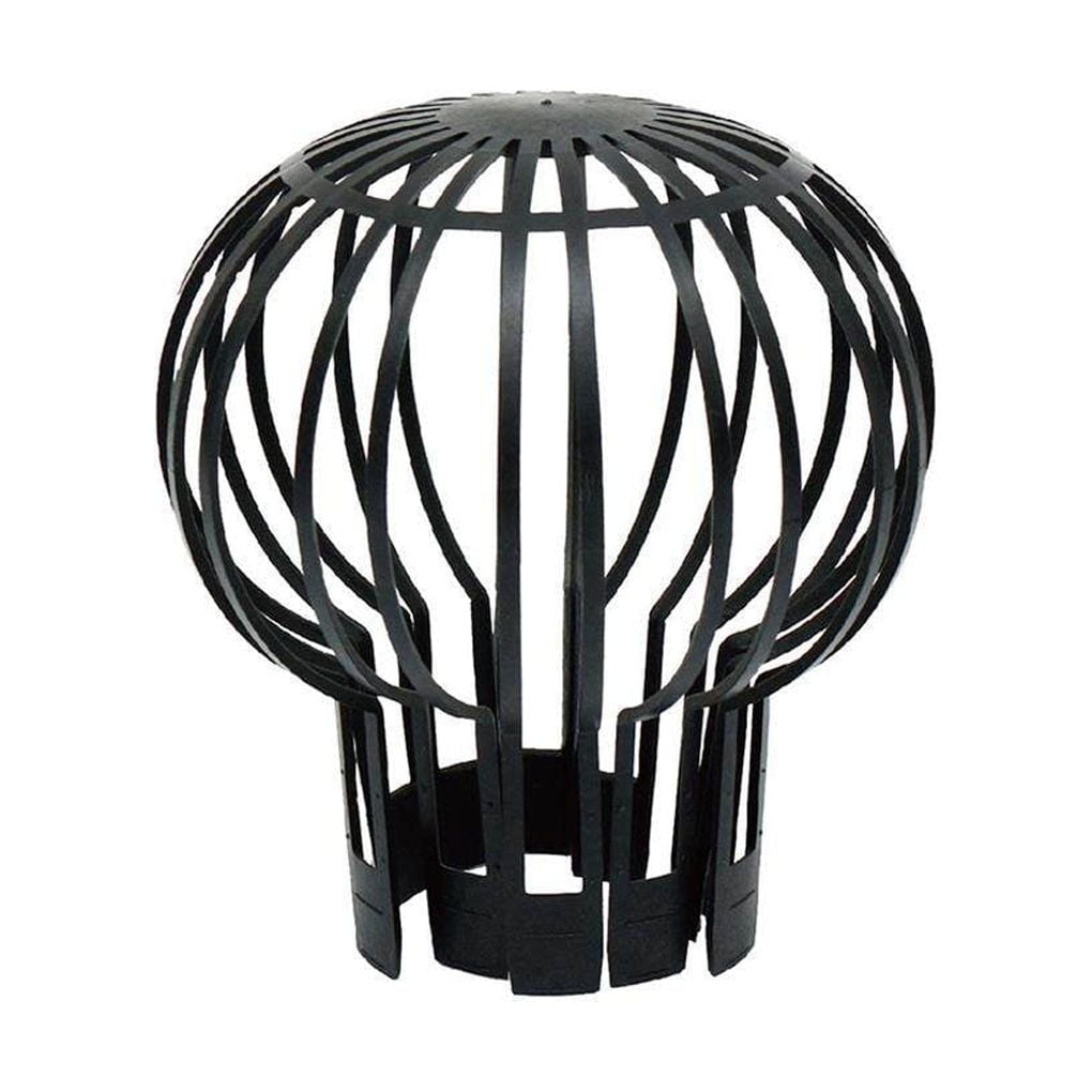 Gutter Mesh Ball Shape Black Plastic Durable Gutter Guard