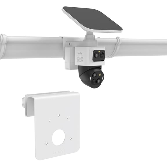 Gutter Mount Bracket Compatible with eufy PoE NVR Security System S4 Max,eufyCam S4 and eufy PoE Bullet-PTZ Cam S4 Security Camera (White)