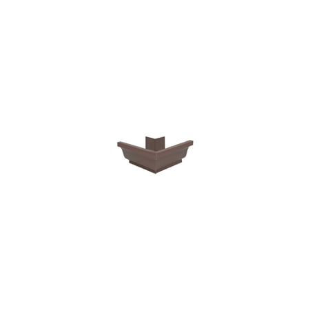 Gutter Outside Mitre, Brown Aluminum, 5", Amerimax, 2520219
