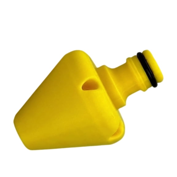 Gutter Rinse Tool Nozzle Hose Fitting with Side Water Ports and Inlet for Home Downspout and Drain Upkeep