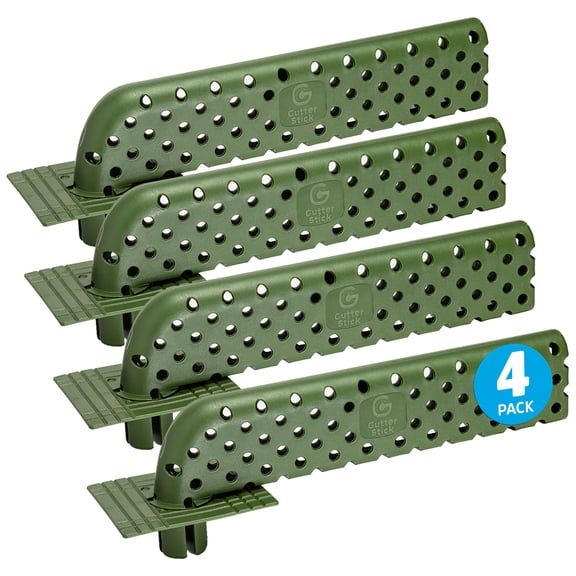 Gutter Stick Downspout Guard - Prevents Clogs, Overflows & Water Damage - Universal Fit for All Gutters - Easy No-Tool Install - Weatherproof & Durable - Keeps Debris Out, Water Flowing - 4 Pack