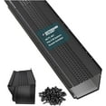 thumbnail image 1 of GutterHawk Gutter Guard - 48 FT. (Nominal) Black All-Aluminum Gutter Guard Kit with Screws Included. Fits 5 in. Gutters. DIY Friendly. (5 in. x 47.625 in. Pieces), 1 of 14