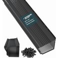 thumbnail image 1 of GutterHawk Gutter Guard - 48 FT. (Nominal) Black All-Aluminum Gutter Guard Kit with Screws Included. Fits 6 in. Gutters. DIY Friendly. (6 in. x 47.625 in. Pieces), 1 of 14