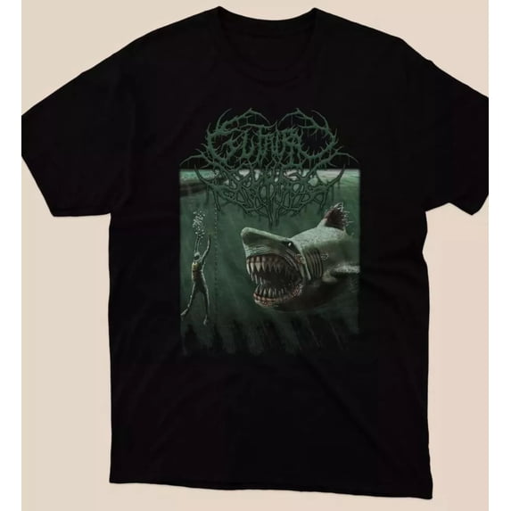 Guttural Slug - Megalodon Classic Mens Black T-shirt Gift All Size S-4XL